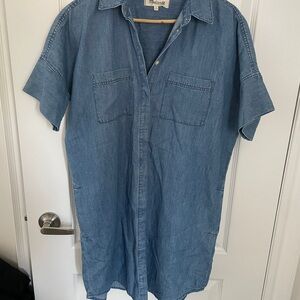Madewell Button Down Shirtdress